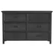 Brooklyn Charcoal 6 Drawer Dresser
