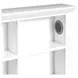 Brooklyn White Full Bookcase Storage Bed