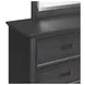 Brooklyn Charcoal 6 Drawer Dresser and Rectangular Mirror