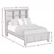 Brooklyn White Full Bookcase Storage Bed