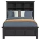 Brooklyn Charcoal Full Bookcase Storage Bed