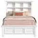 Brooklyn White Full Bookcase Storage Bed