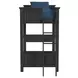 Brooklyn Charcoal Twin Storage Loft Bed with Ladder and Integrated Speaker Desk