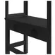 Brooklyn Charcoal Twin Storage Loft Bed with Ladder and Integrated Speaker Desk