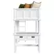Brooklyn White Twin Storage Loft Bed with Ladder and Integrated Speaker Desk