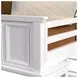 Brooklyn White Twin Storage Loft Bed with Ladder and Integrated Speaker Desk