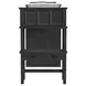 Brooklyn Charcoal Twin Storage Loft Bed with Staircase and Integrated Speaker Desk