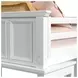 Brooklyn White Twin Storage Loft Bed with Staircase and Integrated Speaker Desk