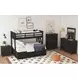 Brooklyn Charcoal Twin Over Full Bunk Bed with Ladder and Trundle