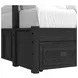 Brooklyn Charcoal Twin Over Full Bunk Bed with Ladder and Trundle