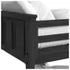 Brooklyn Charcoal Twin Over Full Bunk Bed with Ladder and Trundle