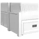 Brooklyn White Twin Over Full Storage Bunk Bed with Ladder and Trundle