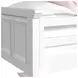 Brooklyn White Twin Over Full Bunk Bed with Ladder
