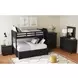 Brooklyn Charcoal Twin Over Full Storage Bunk Bed with Staircase and Trundle