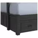 Brooklyn Charcoal Twin Over Full Storage Bunk Bed with Staircase and Trundle