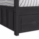 Brooklyn Charcoal Twin Over Twin Bunk Bed with Ladder and Trundle