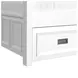 Brooklyn White Twin Over Twin Bunk Bed with Ladder and Trundle