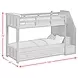 Brooklyn White Twin Over Twin Storage Bunk Bed with Staircase and Trundle