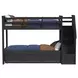 Brooklyn Charcoal Twin Over Twin Storage Bunk Bed with Staircase and Trundle
