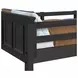 Brooklyn Charcoal Twin Over Twin Storage Bunk Bed with Staircase and Trundle