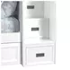 Brooklyn White Twin Over Twin Storage Bunk Bed with Staircase and Trundle