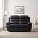 Hancock Black Double 64" Power Reclining Loveseat