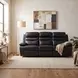 Hancock Black Double 87" Power Reclining Sofa