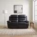 Hancock Black Double 64" Reclining Loveseat