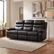 Hancock Black Double 87" Reclining Sofa