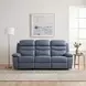 Hancock Blue Double 87" Power Reclining Sofa