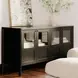 Hannah Black 4 Door Sideboard