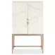 Melange Cream and Champagne Dream Weaver 2 Door Bar Cabinet with LED