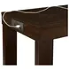 Drew Dark Taupe and Dark Walnut Upholstered 4 Piece Bar Table Set with USB Charging
