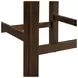 Drew Dark Taupe and Dark Walnut Upholstered 4 Piece Bar Table Set with USB Charging