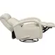 Harlee Troy Cream Leather Swivel Glider Recliner