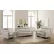 Harper Berlin Cream Leather Power Reclining Living Room Set with Power Lumbar and USB Charging