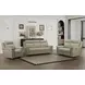 Harper Berlin Taupe Leather 85" Power Reclining Sofa with Power Lumbar and USB Charging