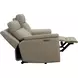 Harper Berlin Taupe Leather Power Reclining Living Room Set with Power Lumbar and USB Charging