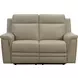 Harper Berlin Taupe Leather Power Reclining Living Room Set with Power Lumbar and USB Charging