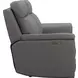 Harper Berlin Cement Leather 64" Power Reclining Loveseat with Power Lumbar and USB Charging