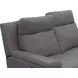 Harper Berlin Cement Leather 64" Power Reclining Loveseat with Power Lumbar and USB Charging