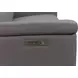 Harper Berlin Cement Leather 64" Power Reclining Loveseat with Power Lumbar and USB Charging