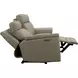 Harper Berlin Taupe Leather 85" Power Reclining Sofa with Power Lumbar and USB Charging