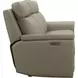 Harper Berlin Taupe Leather 85" Power Reclining Sofa with Power Lumbar and USB Charging