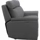 Harper Berlin Cement Leather 85" Power Reclining Sofa with Power Lumbar and USB Charging