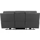 Harper Berlin Cement Leather 85" Power Reclining Sofa with Power Lumbar and USB Charging