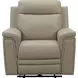 Harper Berlin Taupe Leather Power Recliner with Power Lumbar and USB Charging