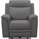 Harper Berlin Cement Leather Power Reclining Living Room Set with Power Lumbar and USB Charging