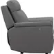 Harper Berlin Cement Leather Power Reclining Living Room Set with Power Lumbar and USB Charging