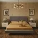 Abbott Casablanca Storm Queen Upholstered Platform Bed